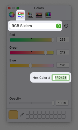 Hex color input